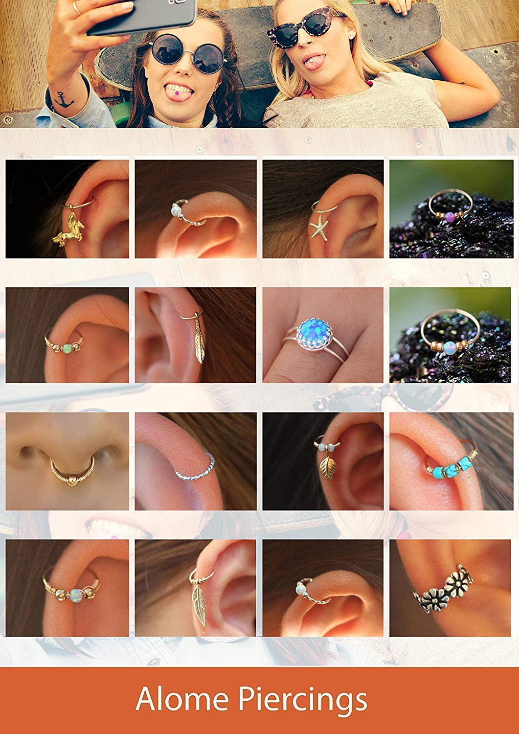 Silver Anti Tragus Ring – 20 gauge snug Silver Anti-tragus piercing thin anti tragus ring – Sterling Silver Anti tragus jewelry (silver,
