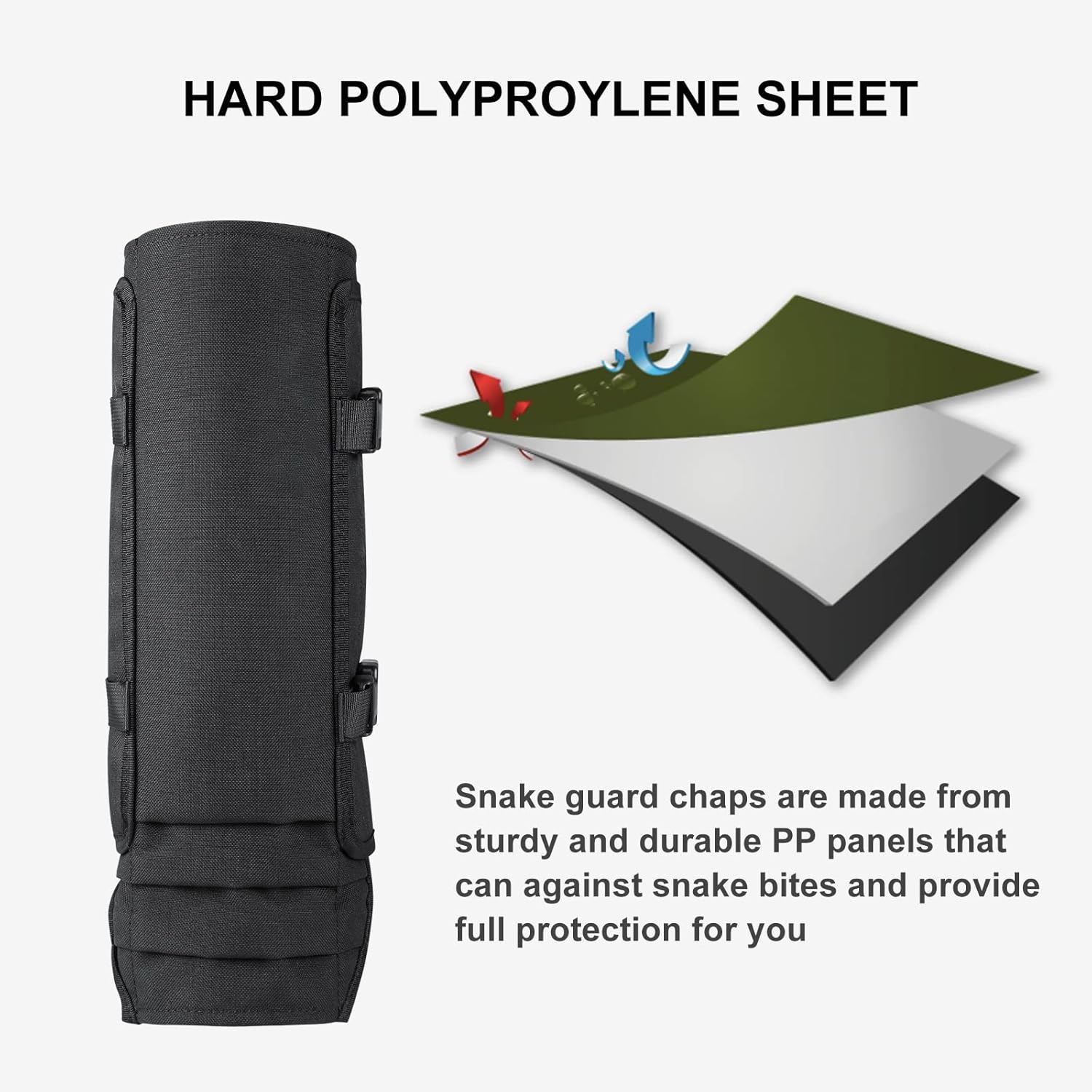 Polainas de serpiente, protectores de serpientes, impermeables, protección contra mordeduras para piernas inferiores, polainas a prueba de