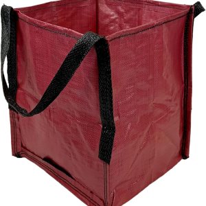 DURASACK Bolsa de mano resistente de polipropileno tejido resistente de 22 galones, bolsa multiusos reutilizable, diseño autoservicio, color rojo DURASACK Bolsa de mano resistente de polipropileno tejido resistente de 22 galones, bolsa multiusos reutilizable, diseño autoservicio, color rojo