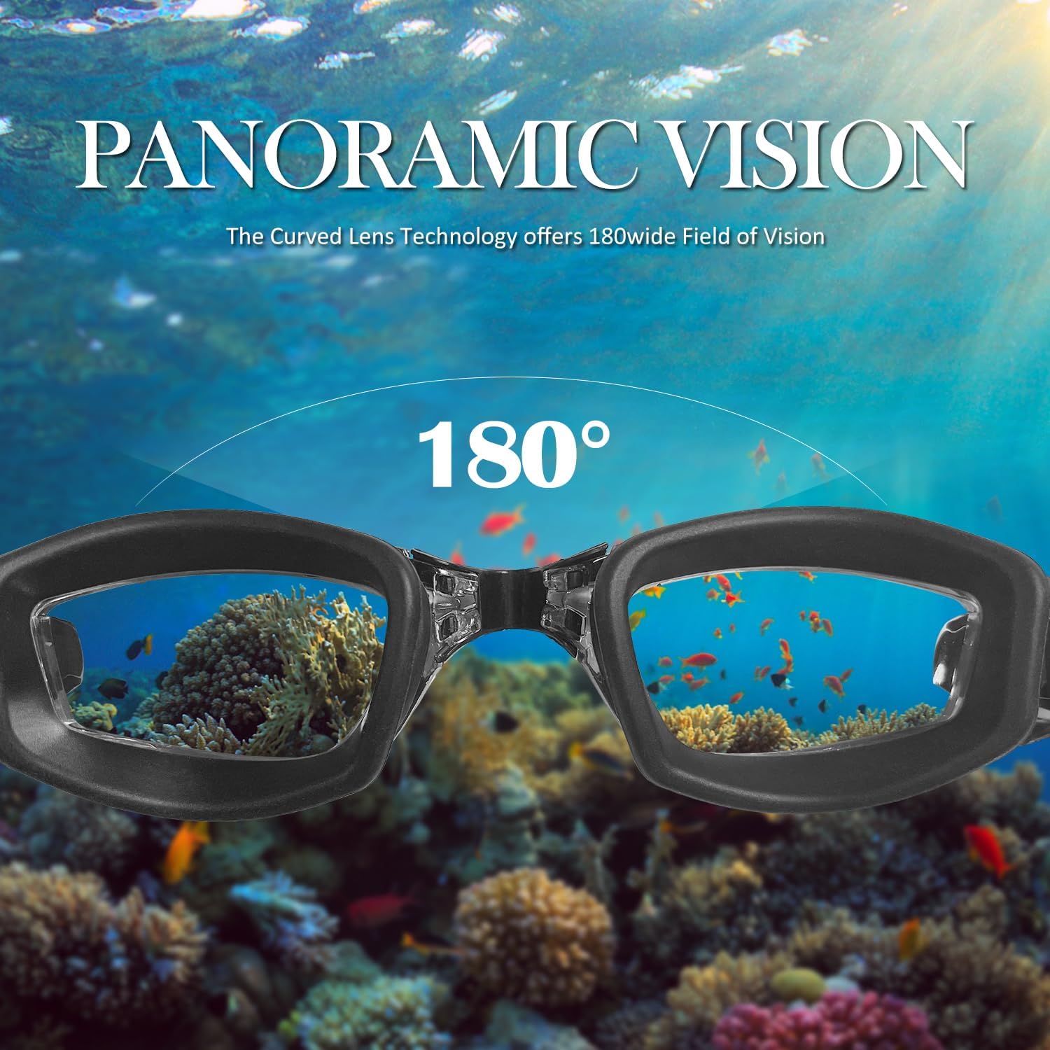 Gafas de natación antivaho sin fugas, protección completa para adultos, hombres, mujeres y jóvenes