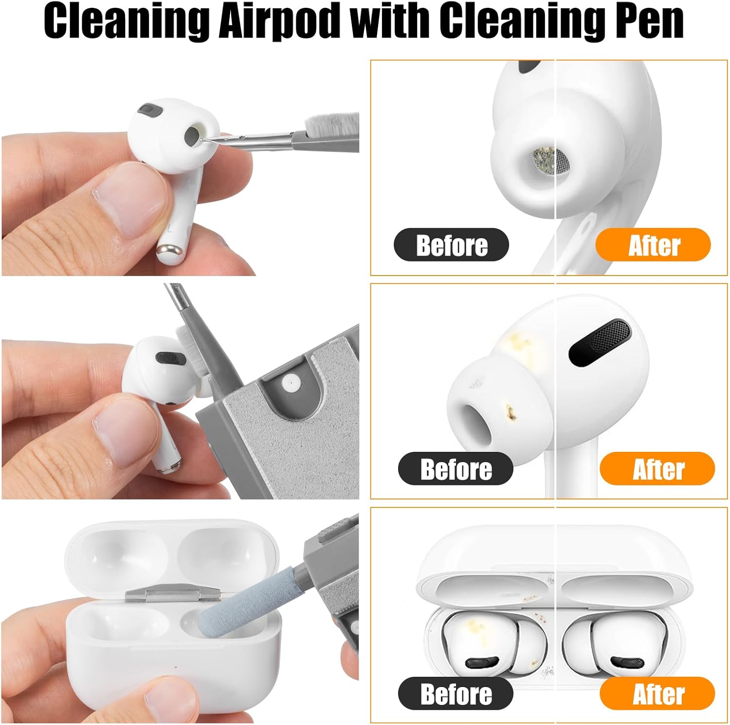walrfid – Kit limpiador de pantalla para teléfono portátil, cepillo para teclado de computadora portátil, espray de limpieza para iPhone, AirPods,