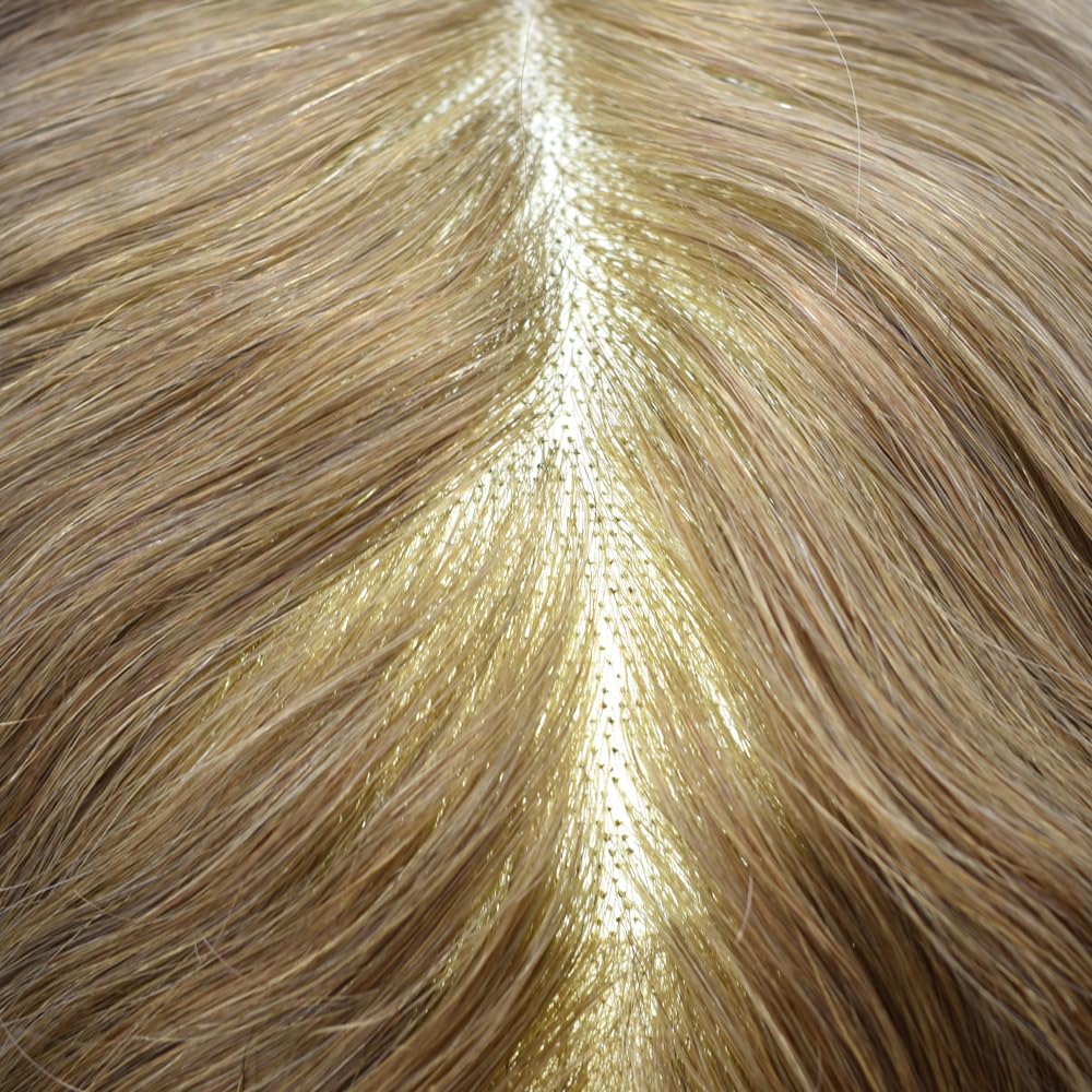 Pieza de cabello humano tipo tupé para hombre, repuesto de sistema de cabello humano fino mono, postizo para hombre, peluca duradera NPU para