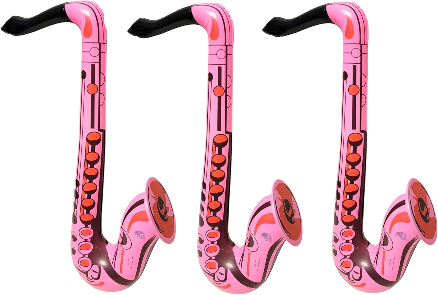 Saxofón colorido de 22 pulgadas infla (3 colores), instrumento musical inflable para juego simulado, concierto, jazz, sesión de fotos, cabina,