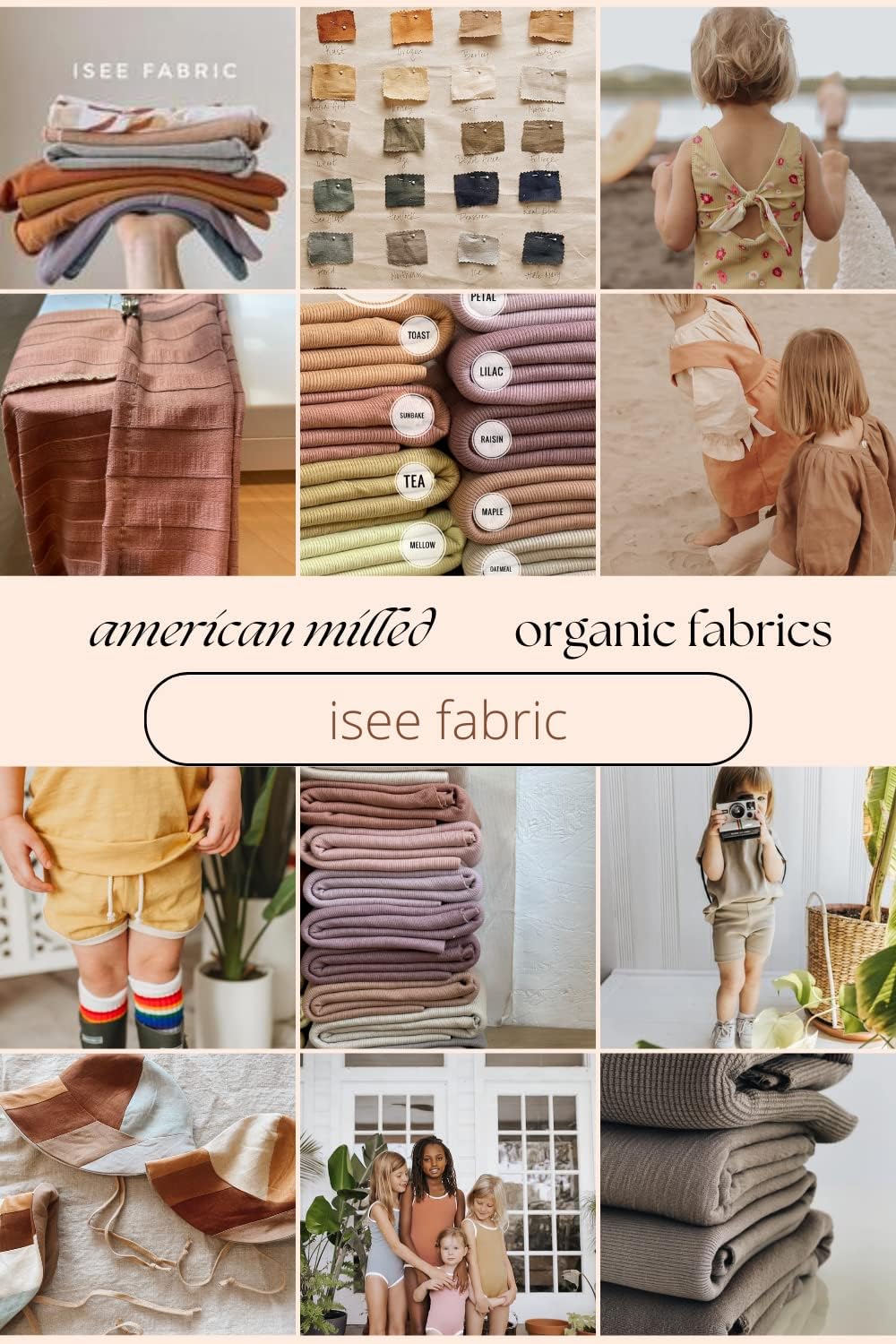 ISEE FABRIC – Tela floral de The Yard – Tela de rizo orgánico – Suministros de costura – Hecho en Estados Unidos – Tela de algodón – Ropa de bebé –