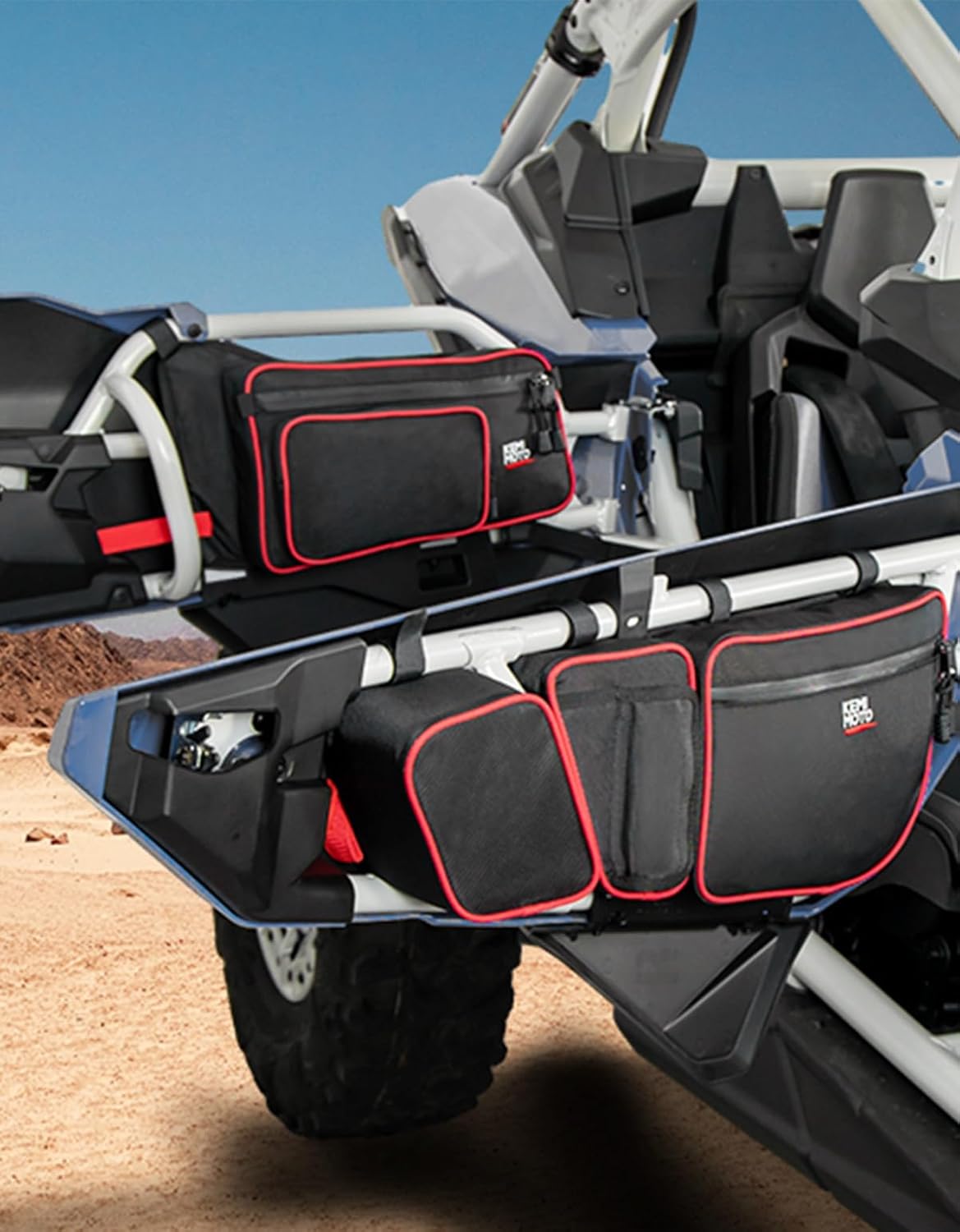 KEMIMOTO Bolsas de puerta X3 compatibles con Cam Am Maverick X3 Max Turbo R X DS MR RS Turbo R RR 2017 2018 2019 2020 2021 2022 2023 2024,