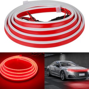 Tira de luz LED para capó de automóvil, de 71 pulgadas, flexible, para correr durante el día, inicia la luz de escaneo para automóviles, camiones, Tira de luz LED para capó de automóvil, de 71 pulgadas, flexible, para correr durante el día, inicia la luz de escaneo para automóviles, camiones,