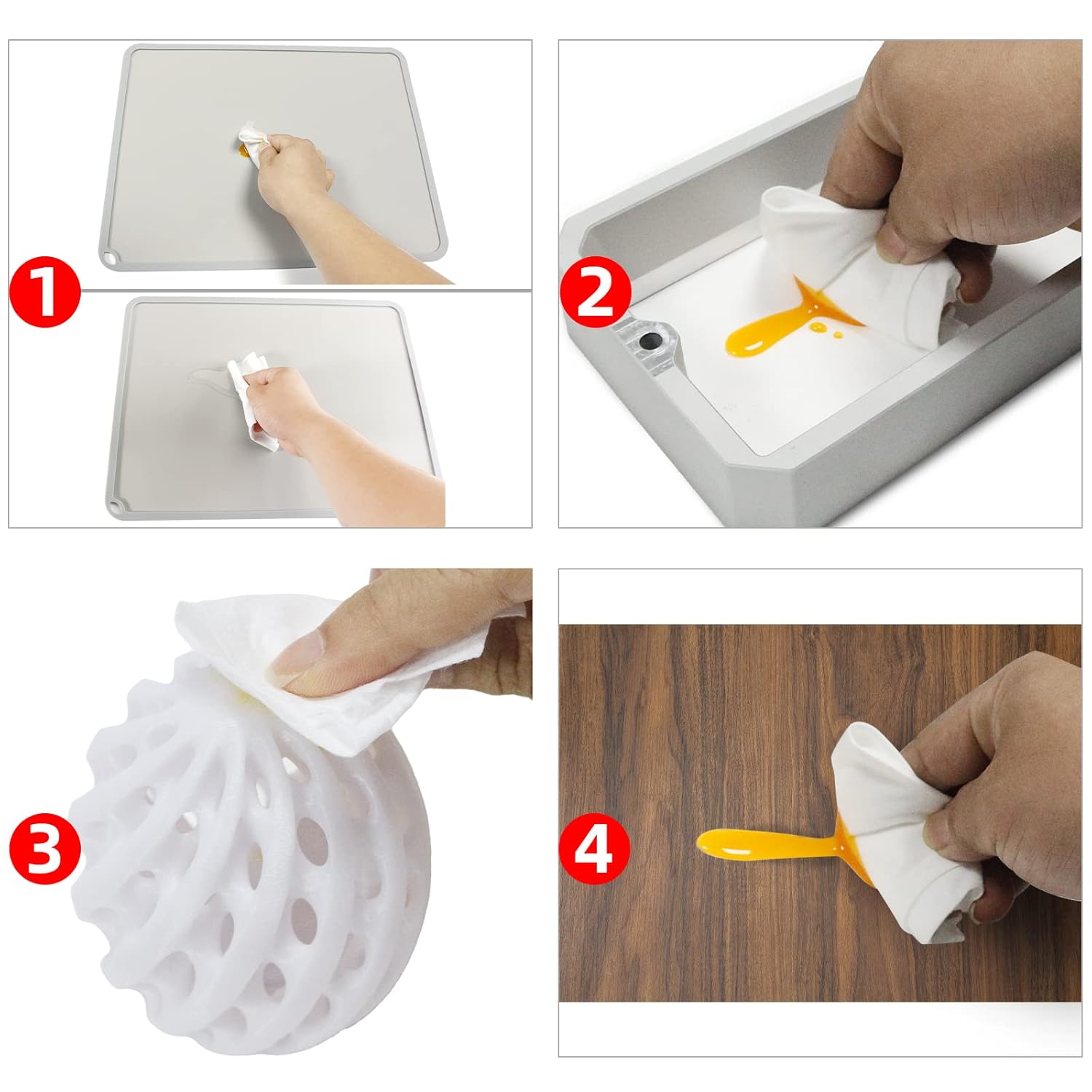 BCZAMD Toaiot – Accesorios para impresora 3D, herramienta de limpieza de resina, toallitas secas, sin pelusas, toalla desechable, 100 unidades de