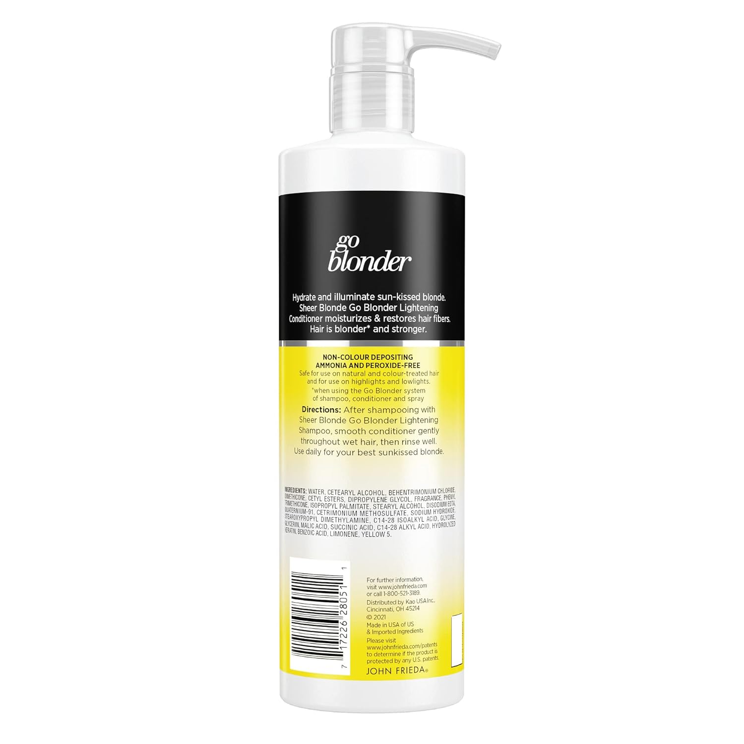 John Frieda Sheer Blonde Go Blonder – Acondicionador aclarador gradual para cabello rubio, con cítricos y manzanilla, con nuestra tecnología