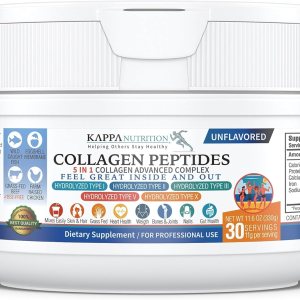 KAPPA NUTRITION Complejo de colágeno – Tipo I, II, III, V, X, alimentado con pasto, sin OMG, 30 porciones KAPPA NUTRITION Complejo de colágeno – Tipo I, II, III, V, X, alimentado con pasto, sin OMG, 30 porciones