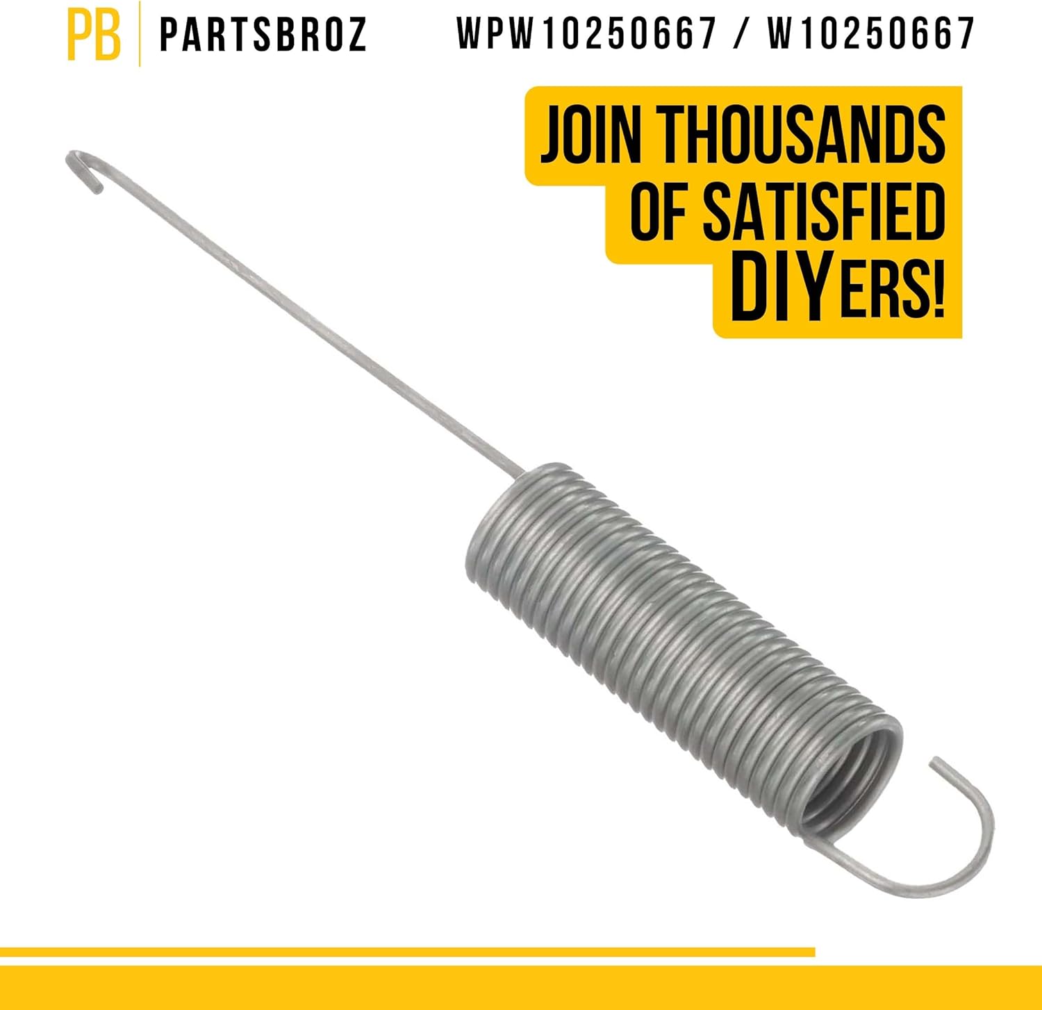 WPW10250667 Muelle de suspensión  Compatible con Whirlpool Kenmore KitchenAid Maytag Lavadora Secadora  Reemplaza WPW10250667 AP6017818 W10250667