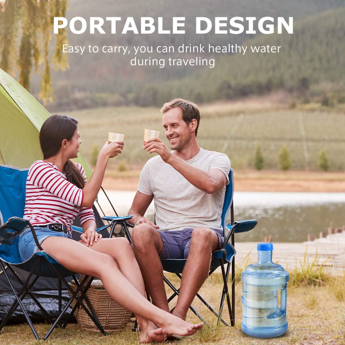 Botella de agua de 5 litros con tapa de rosca, botella de agua mineral portátil, barril de agua para deportes al aire libre, viajes, camping, jarra