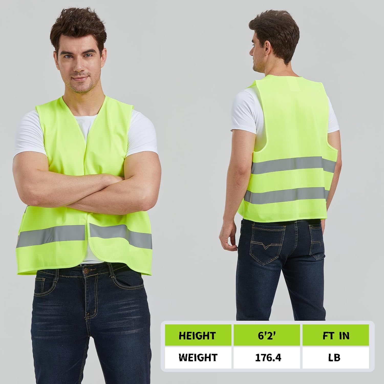 SIFE Mantente seguro y visible con nuestros chalecos de seguridad reflectantes, diseño unisex