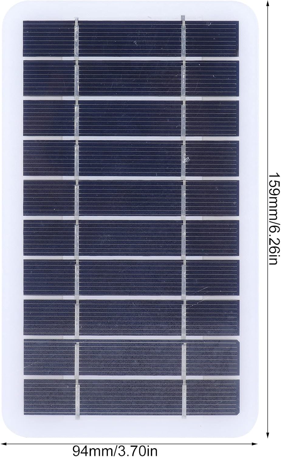 Panel solar 2W cargador al aire libre 5V teléfono móvil fuente de alimentación para energía solar Junta de carga solar Banco de energía Cargadores