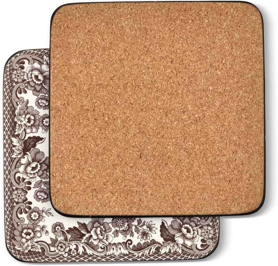Pimpernel Spode Woodland Collection Posavasos  Juego de 6  Tablero con respaldo de corcho  Resistente al calor y a las manchas  Posavasos para