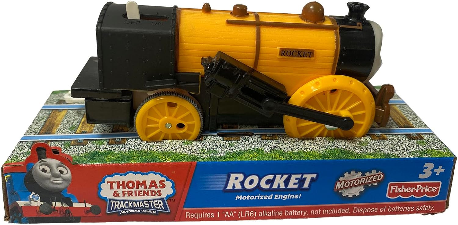 Juego de juguete motorizado con motor de tren de cohete, juego de juguetes para amigos de tren a batería, juguetes de tren para niños pequeños para