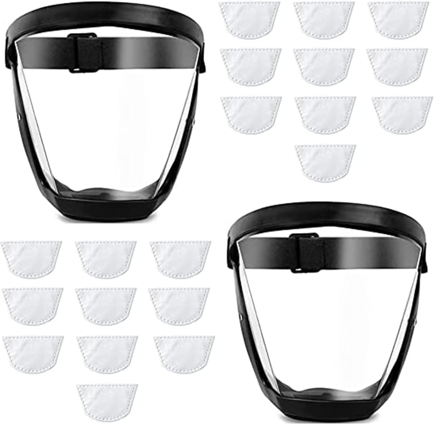 Máscara de protección facial antivaho de alta definición para adultos (color blanco)