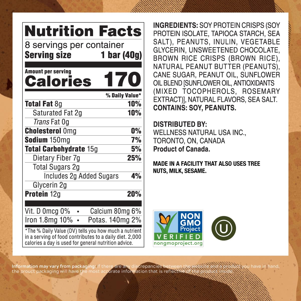 SimplyProtein Barras de proteína veganas  Barra a base de plantas de chocolate con mantequilla de maní, 0.42oz de proteína, 0.07oz de azúcar, sin