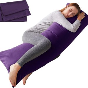 ELNIDO QUEEN Almohada corporal con funda de almohada, almohada de cama larga suave para adultos, relleno de almohada de cuerpo completo transpirable ELNIDO QUEEN Almohada corporal con funda de almohada, almohada de cama larga suave para adultos, relleno de almohada de cuerpo completo transpirable