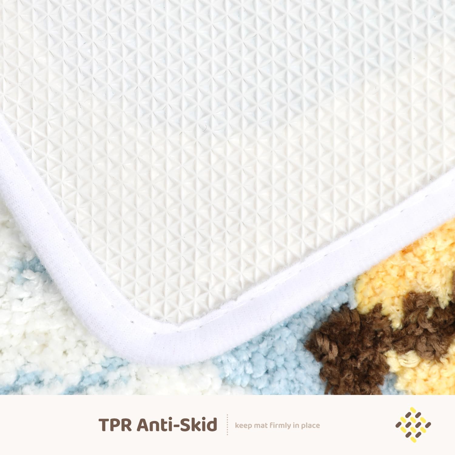 Tapete de baño con diseño de animales, 16 x 24 pulgadas, extra suave y absorbente, lavable a máquina, antideslizante para bañera, ducha y baño,