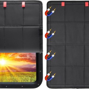 Spurtar Persiana magnética opaca para ventana de puerta de autocaravana, 25 x 16 pulgadas, accesorios de RV para interior, cubierta opaca para Spurtar Persiana magnética opaca para ventana de puerta de autocaravana, 25 x 16 pulgadas, accesorios de RV para interior, cubierta opaca para