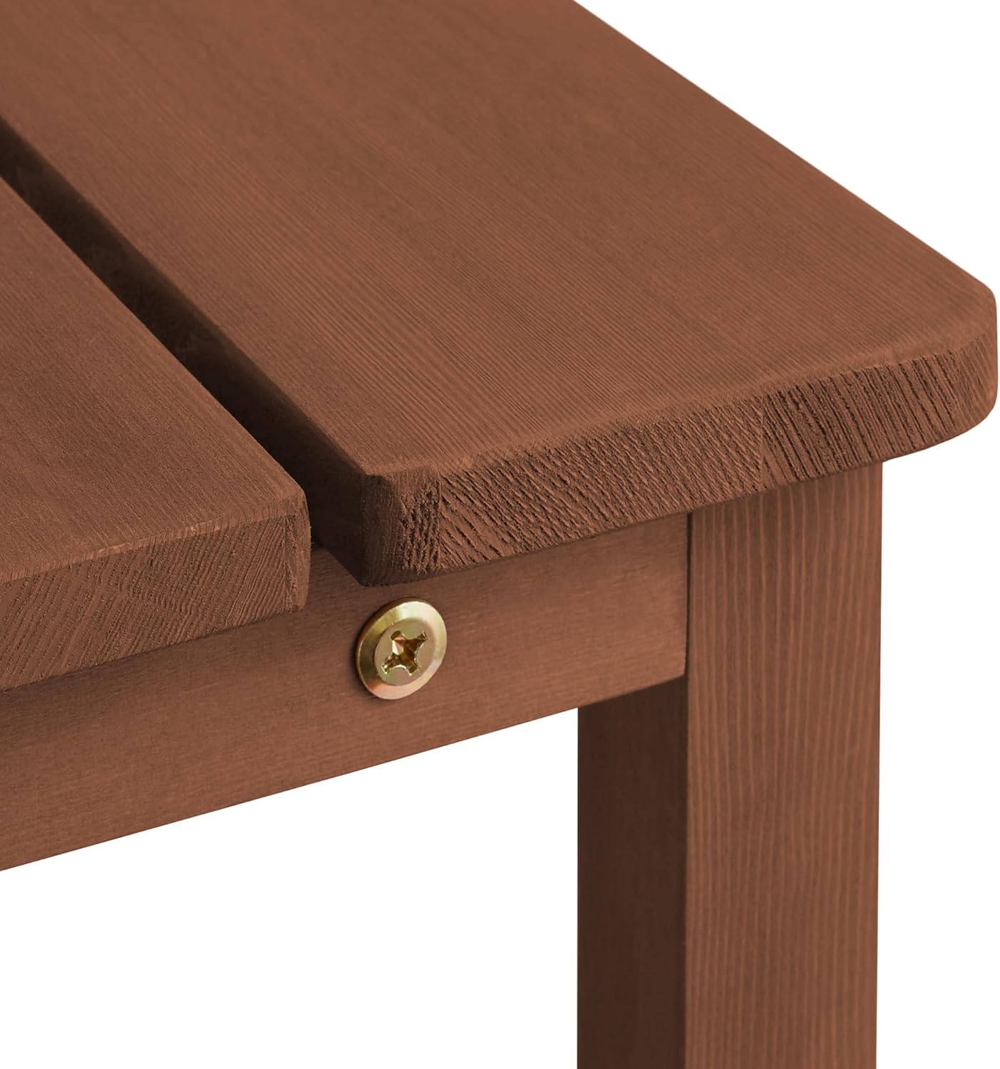 Casafield Adirondack Mesa auxiliar, mesa auxiliar de madera de cedro para exteriores con estante para patio, terraza, césped y jardín, color espresso