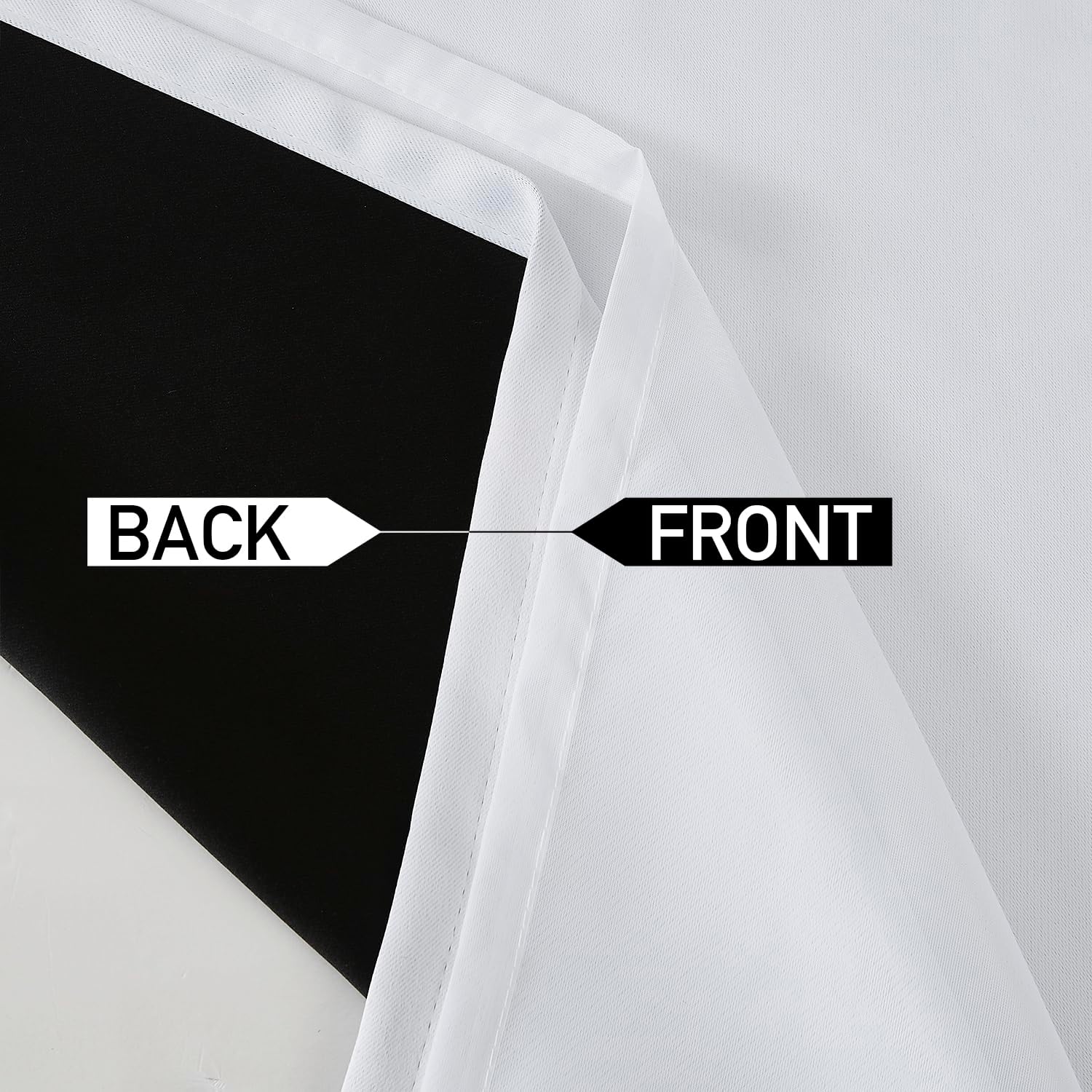Mix and Match – Cortinas opacas blancas para dormitorio, sala de estar, cortinas traslúcidas blancas grisáceas de 95 pulgadas de largo, cortinas