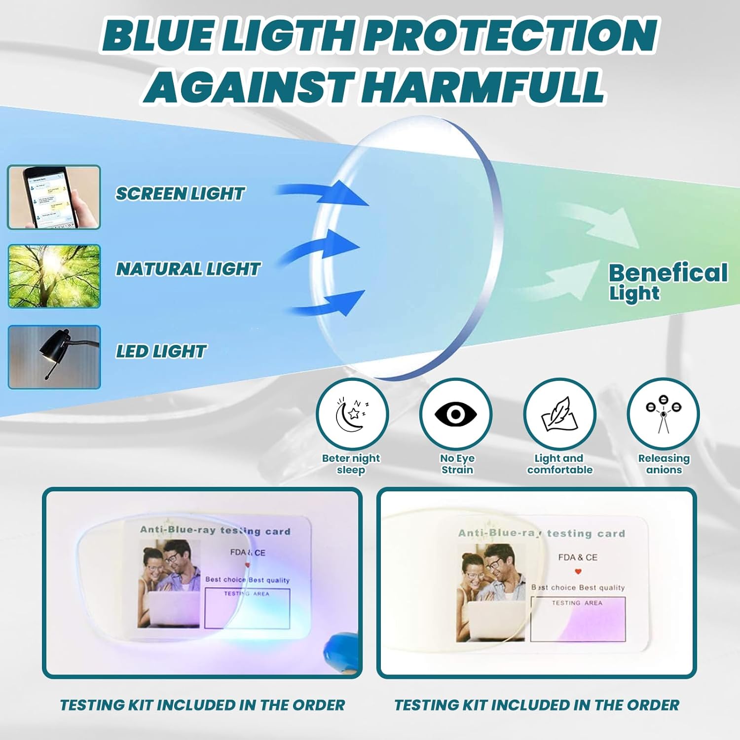 DEVOGUE Gafas de luz azul  Bloqueo de rayos UV antifatiga ocular para mujeres y hombres  Gafas de computadora
