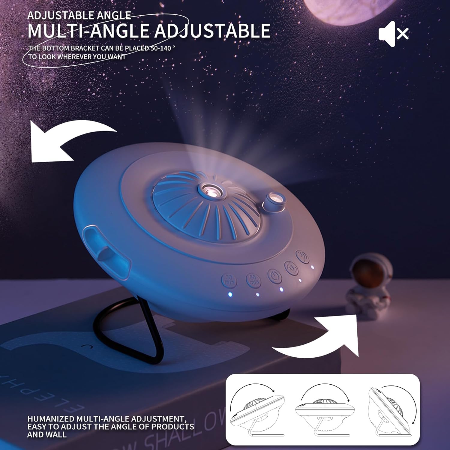 Upgraded Galaxy Projector Night Light,Realistic Star Projector, Super Clear Projector for Kids, Adult Bedrooms,Planetarium Outer Space Room for