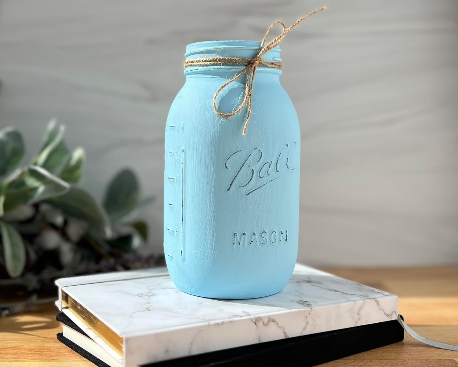 Mason Jar Centerpieces Blue, Mason Jar Centerpieces for Baby Shower Centerpieces for Tables Boy, Quart Mason Jars for Centerpieces, Mason Jars for