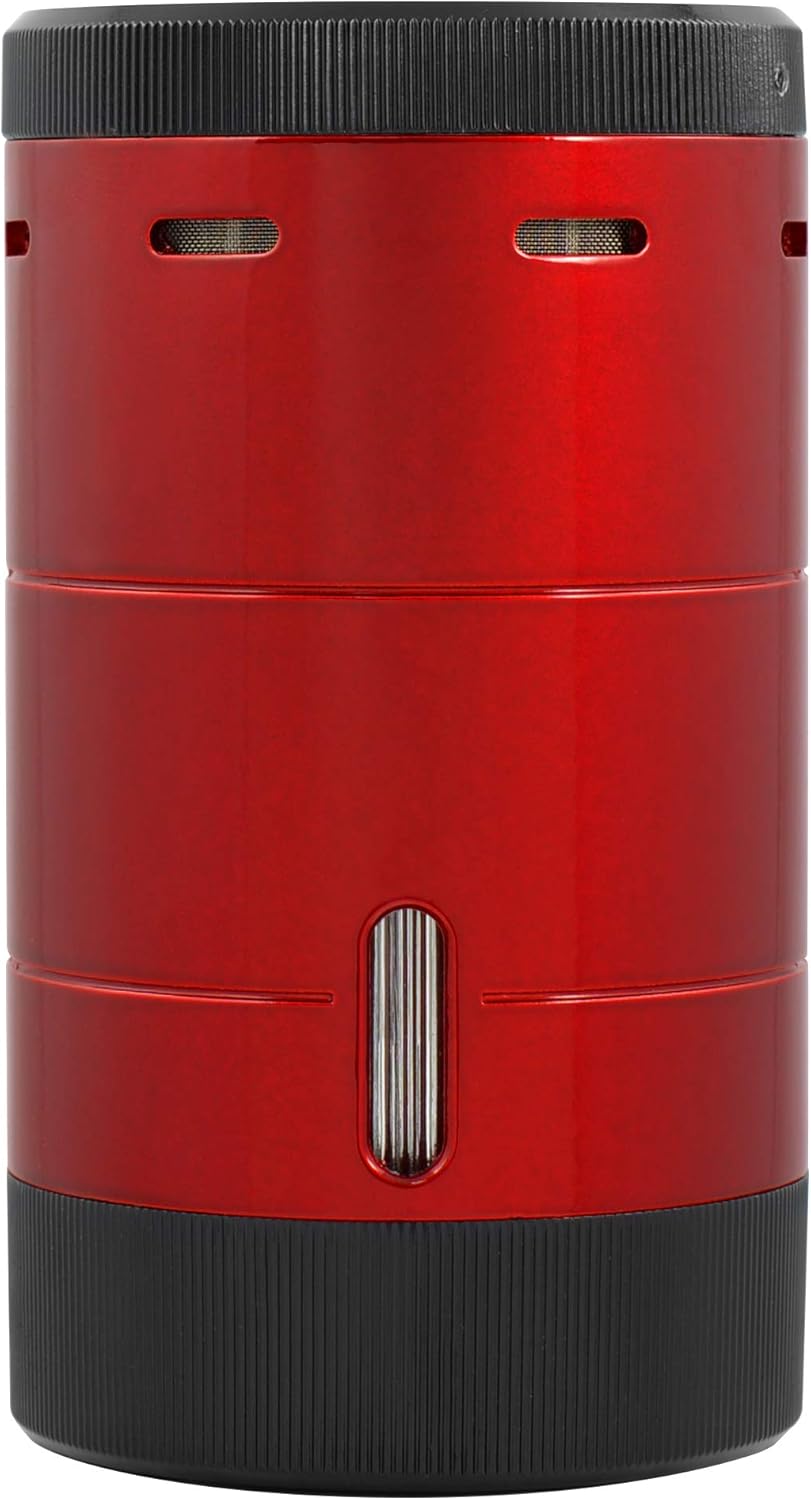 XiKAR Volta Quad Flame – Encendedor de puros de mesa en una atractiva caja de regalo (rojo)