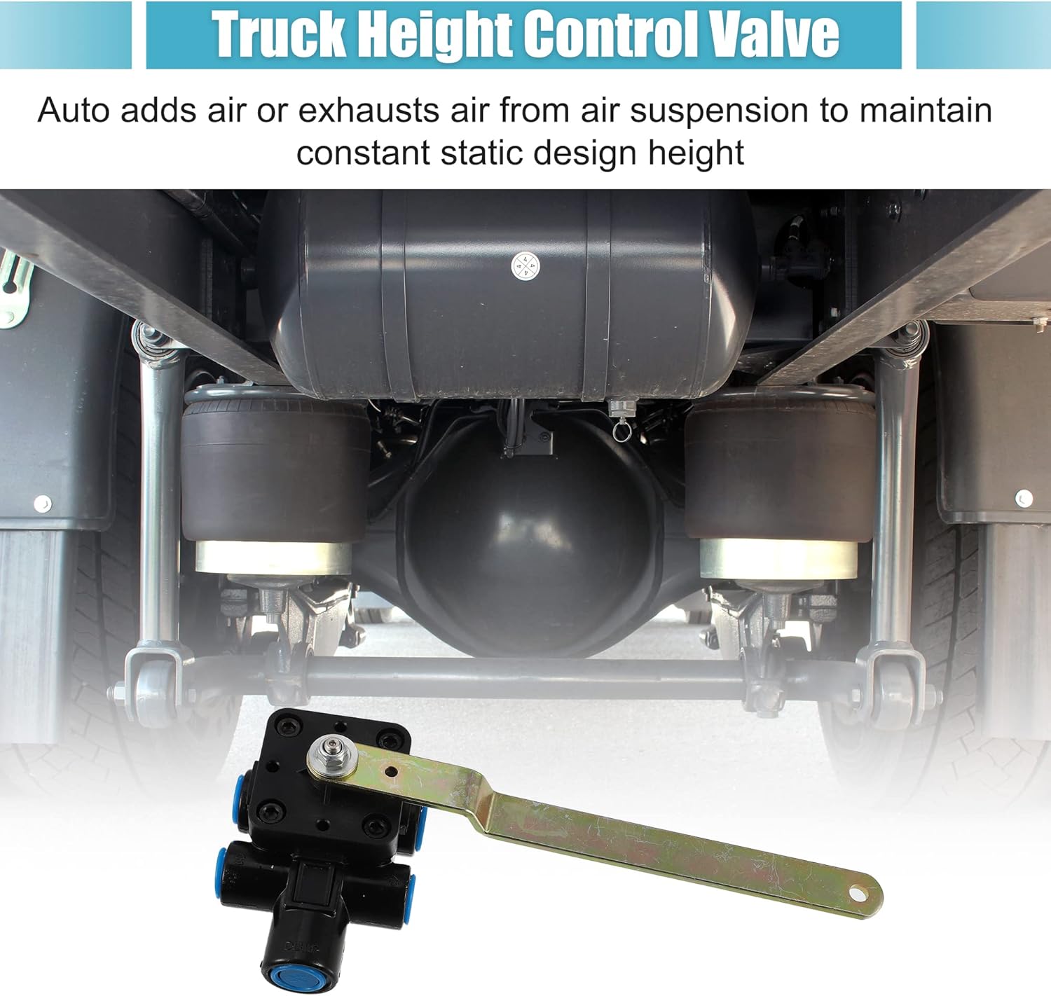 X AUTOHAUX Válvula de control de nivelación de altura de aire para Ford XC455A687AA para Kenworth 52341-Q135 para Volvo 3188710 1614318000 Camiones