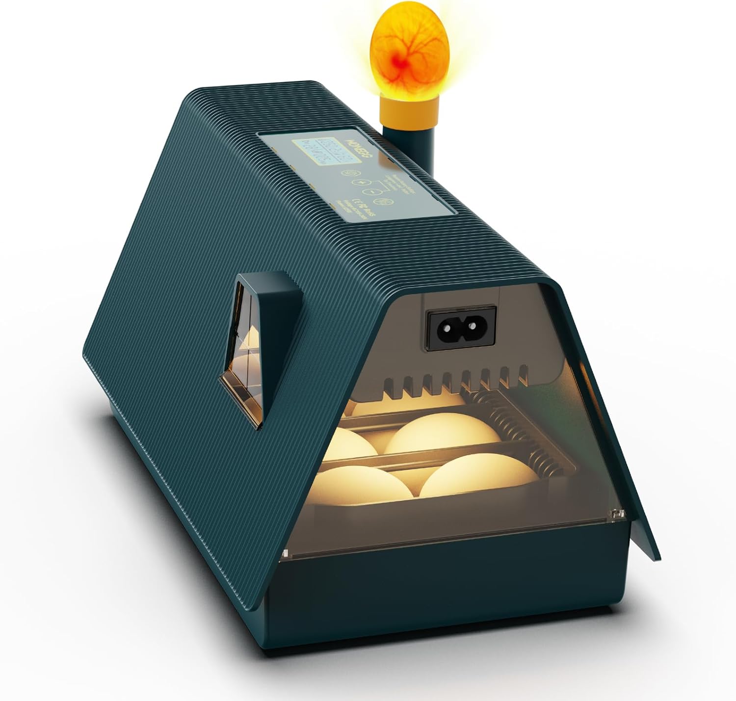 WYD2ANG Incubadoras inteligentes de pollo para incubar huevos con volteador automático, aves, pato, codorniz, incubadora de 12 huevos, pantalla de