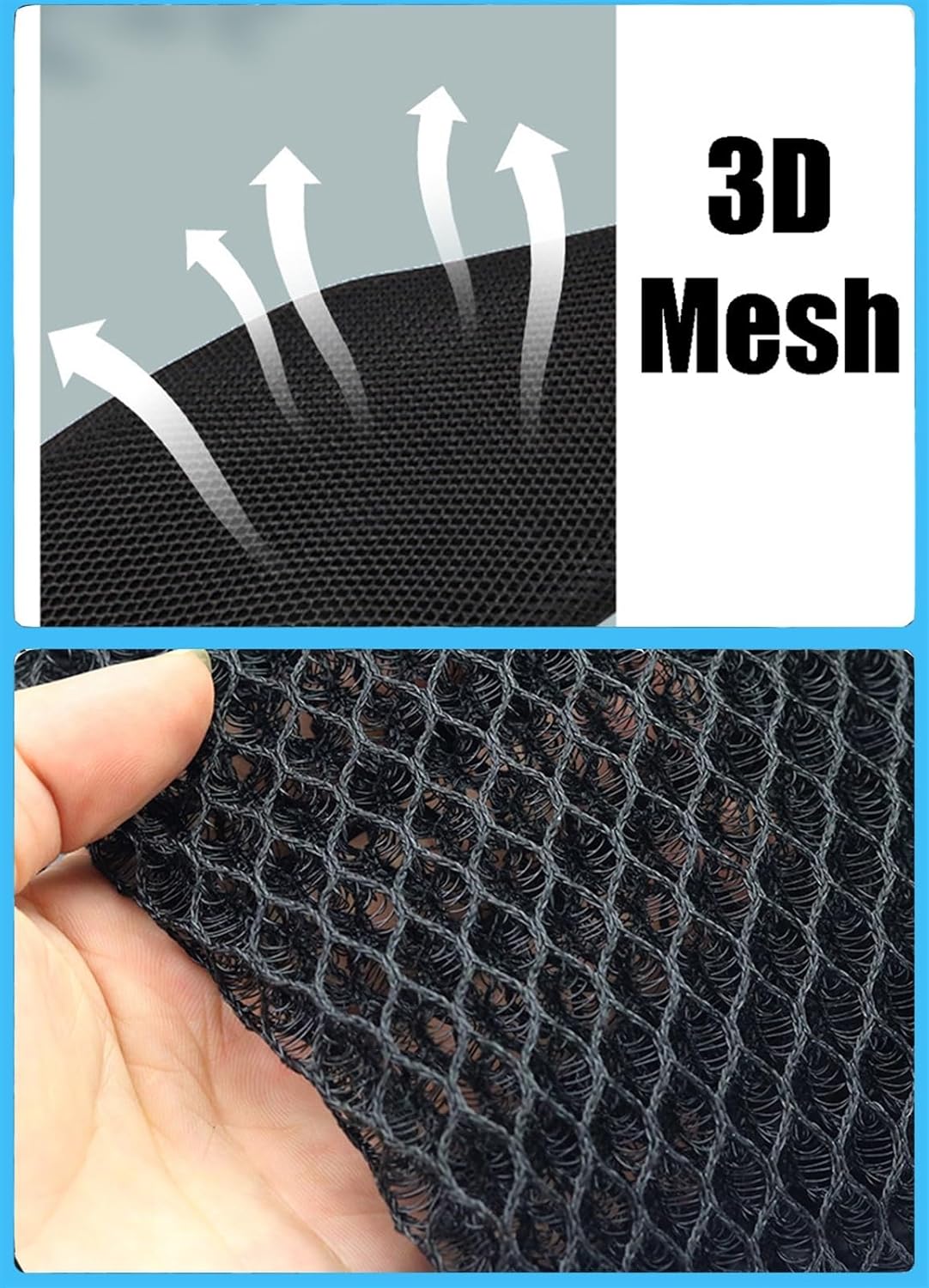 Para Suzuki DL1000 V-Strom DL 1000 VStrom motocicleta antideslizante 3D malla tela transpirable protector asiento cojín funda