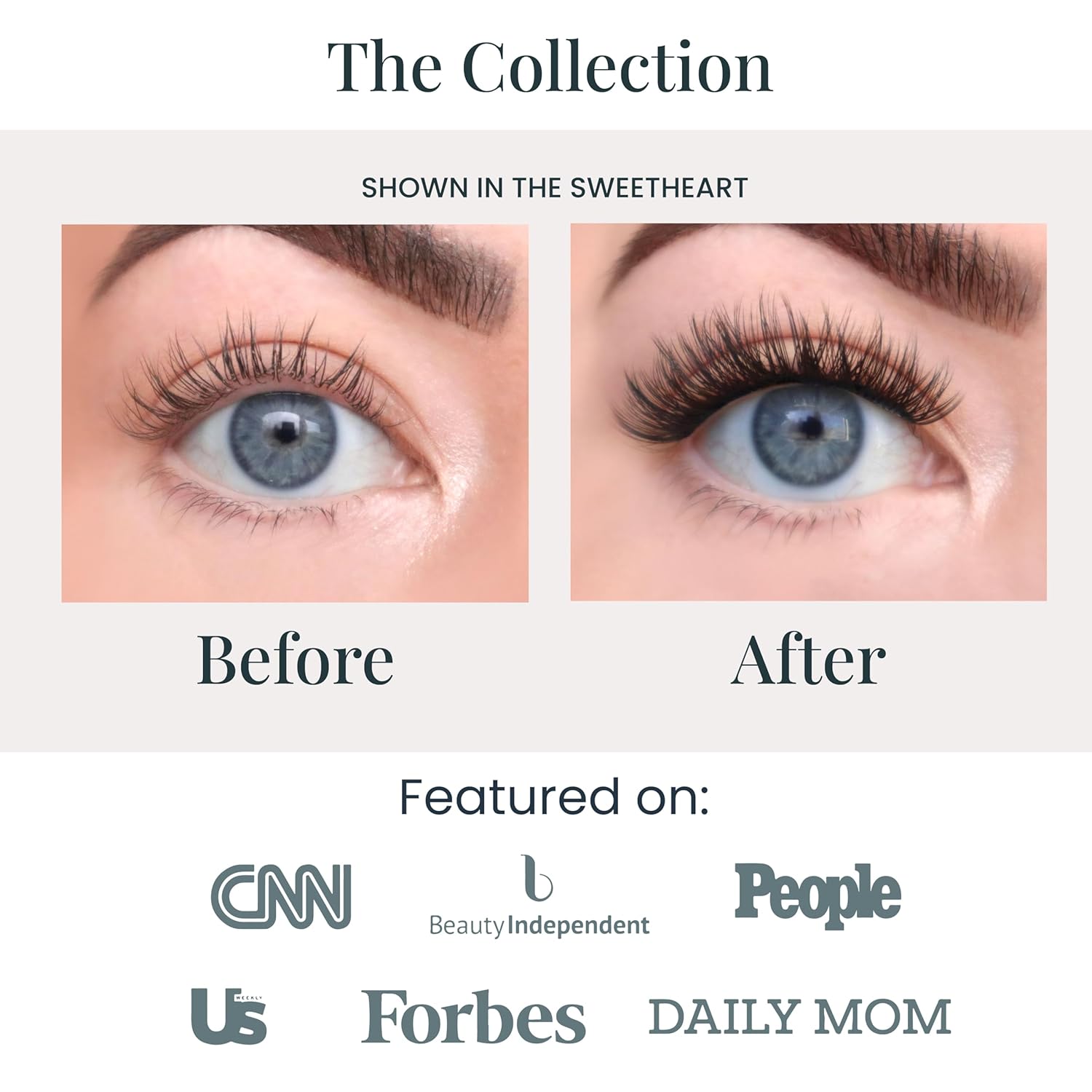 FlutterHabit Caja de colección clásica, extensiones de pestañas, kit de racimos de pestañas, hasta 10 días de uso, pestañas naturales y clásicas,