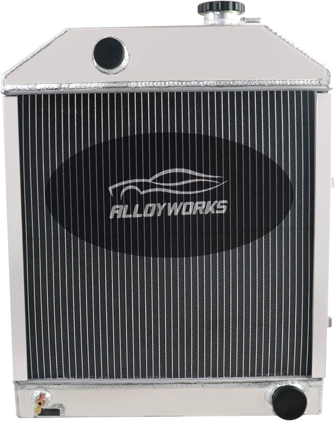 ALLOYWORKS Nuevo radiador de tractor C7NN8005H Holland, 3 filas todo radiador de aluminio para Ford New Holland Tractor 2100 2300 3100 3400 3600