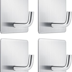 Ganchos de pared adhesivos para mantas de fuego, ganchos de acero inoxidable impermeables para oficina en casa y colgar al aire libre, capacidad de Ganchos de pared adhesivos para mantas de fuego, ganchos de acero inoxidable impermeables para oficina en casa y colgar al aire libre, capacidad de