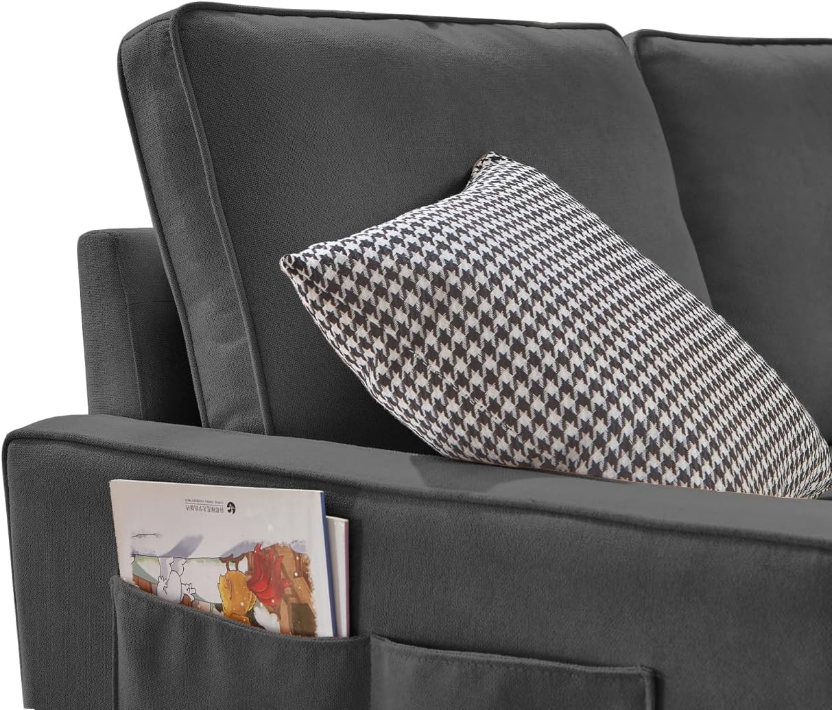 Elegante sofá de lino, sofá moderno mejora tu espacio vital con una sofisticación atemporal