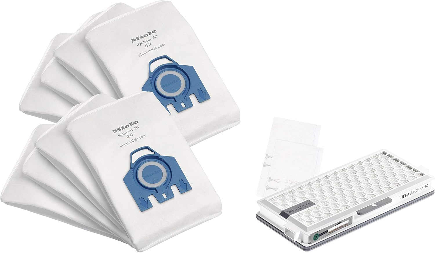 Miele Allergy XL-Pack GN Bolsa de polvo, accesorio para aspiradora (Miele, C3 completo, C2 completo, Classic C1, S 400, S 600, S 800, S2, S5, S8),