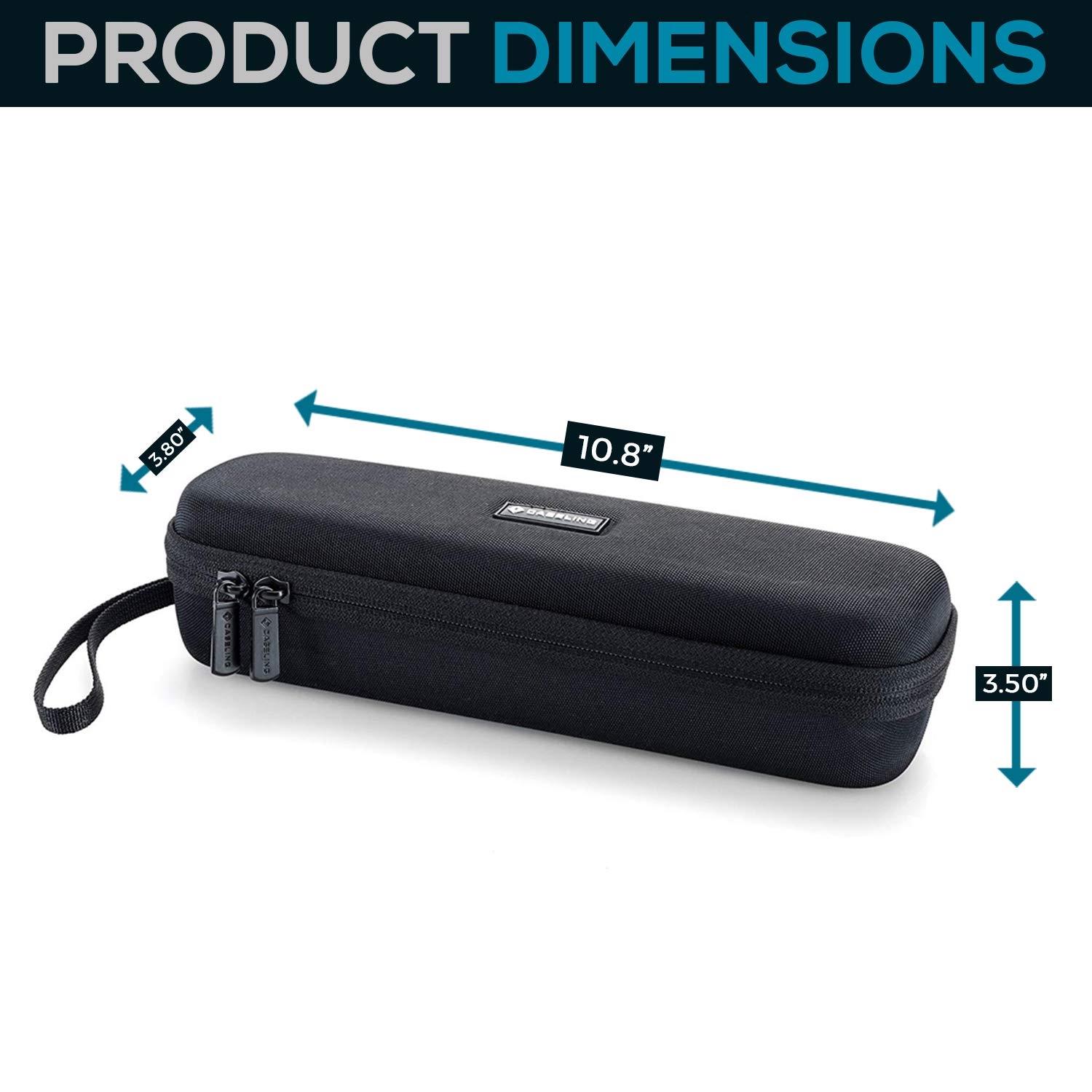 Hard Case For Oral-b Pro 1000Power cepillo para polvo de dientes eléctrico recargable. Bolsillo de malla para accesorios. Por Caseling.