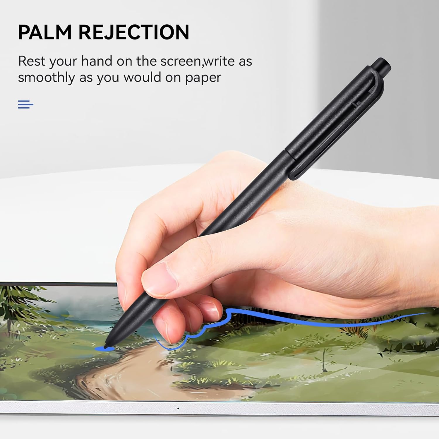 EMR Stylus compatible con 2 bolígrafos con borrador, bolígrafo de repuesto para 2 tabletas notablesdispositivo notable, 4096 niveles de presión,