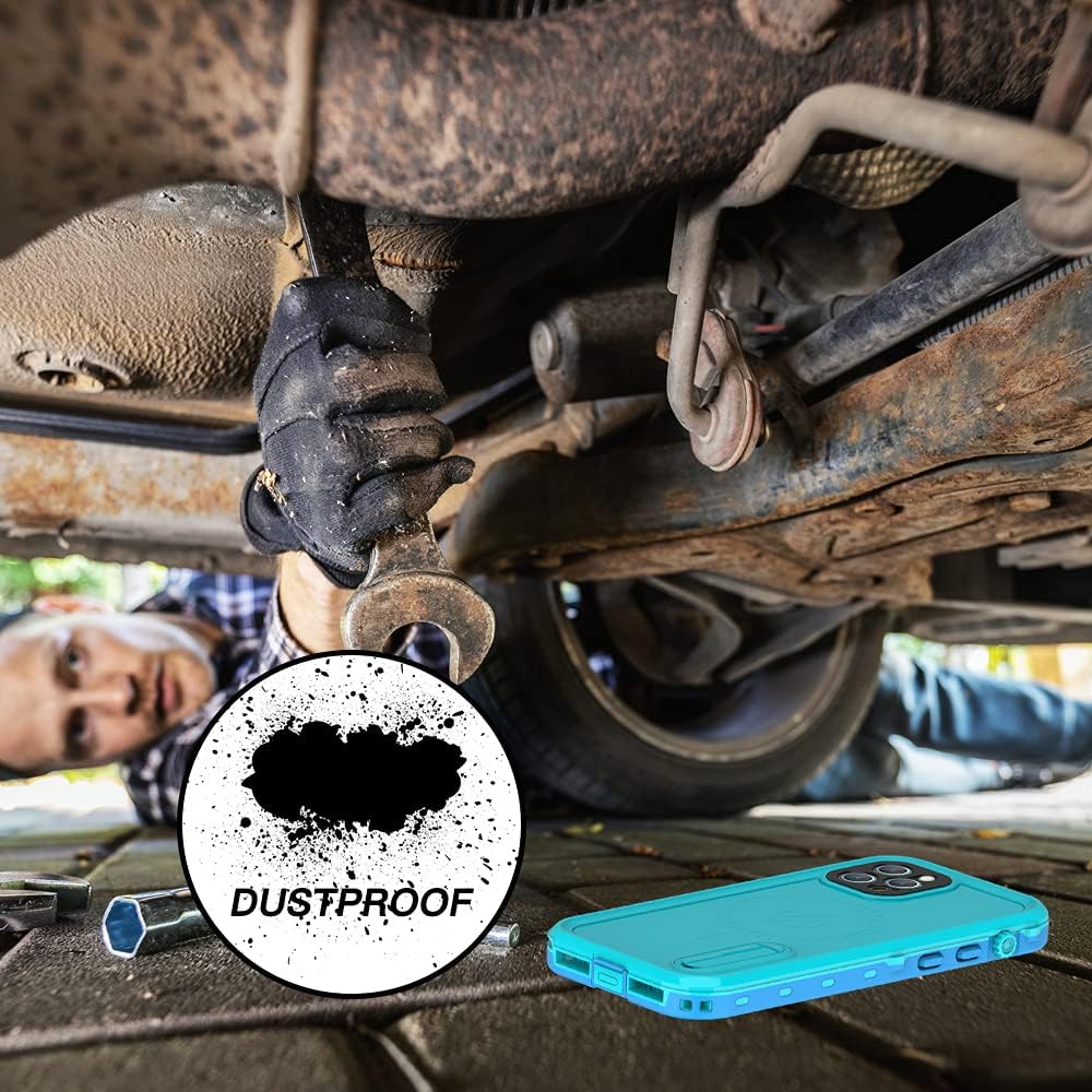 Zimu Joy Funda impermeable para iPhone 13, IP68, a prueba de polvo, a prueba de golpes, con protector de pantalla integrado (no para iPhone 13 Pro),