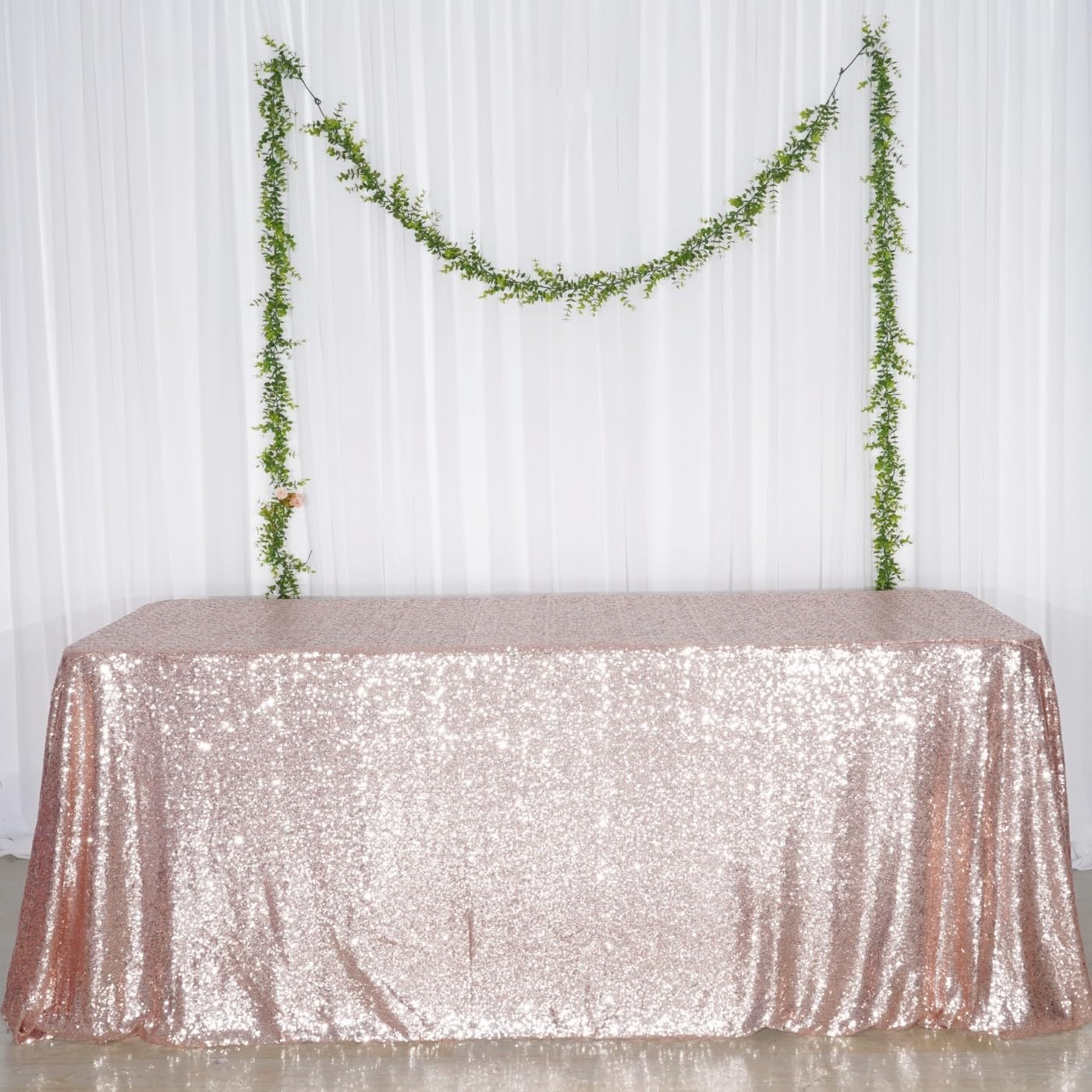 Poise3EHome Mantel rectangular de lentejuelas para exhibición de tartas y postres de fiesta, en eventos