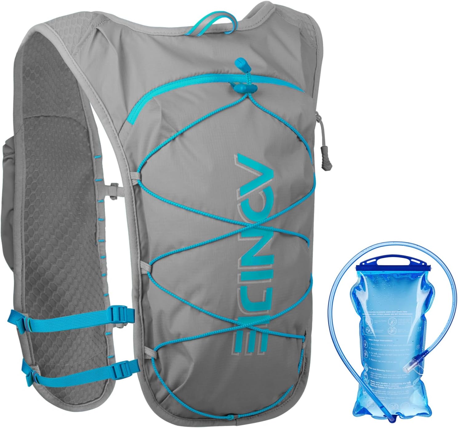 TRIWONDER – Mochila de hidratación para senderismo, bolsa de agua, chaleco para correr, para uso al aire libre, ciclismo, festivales, raves,