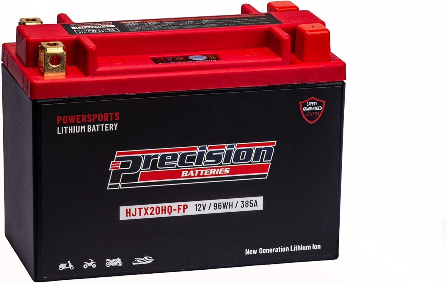 Precision HJTX20HQ-FP – Batería de iones de litio de repuesto para Kawasaki (Jet Ski) 1200CC STX-R, 2002-2007, 12 voltios 96 WH 385 CCA