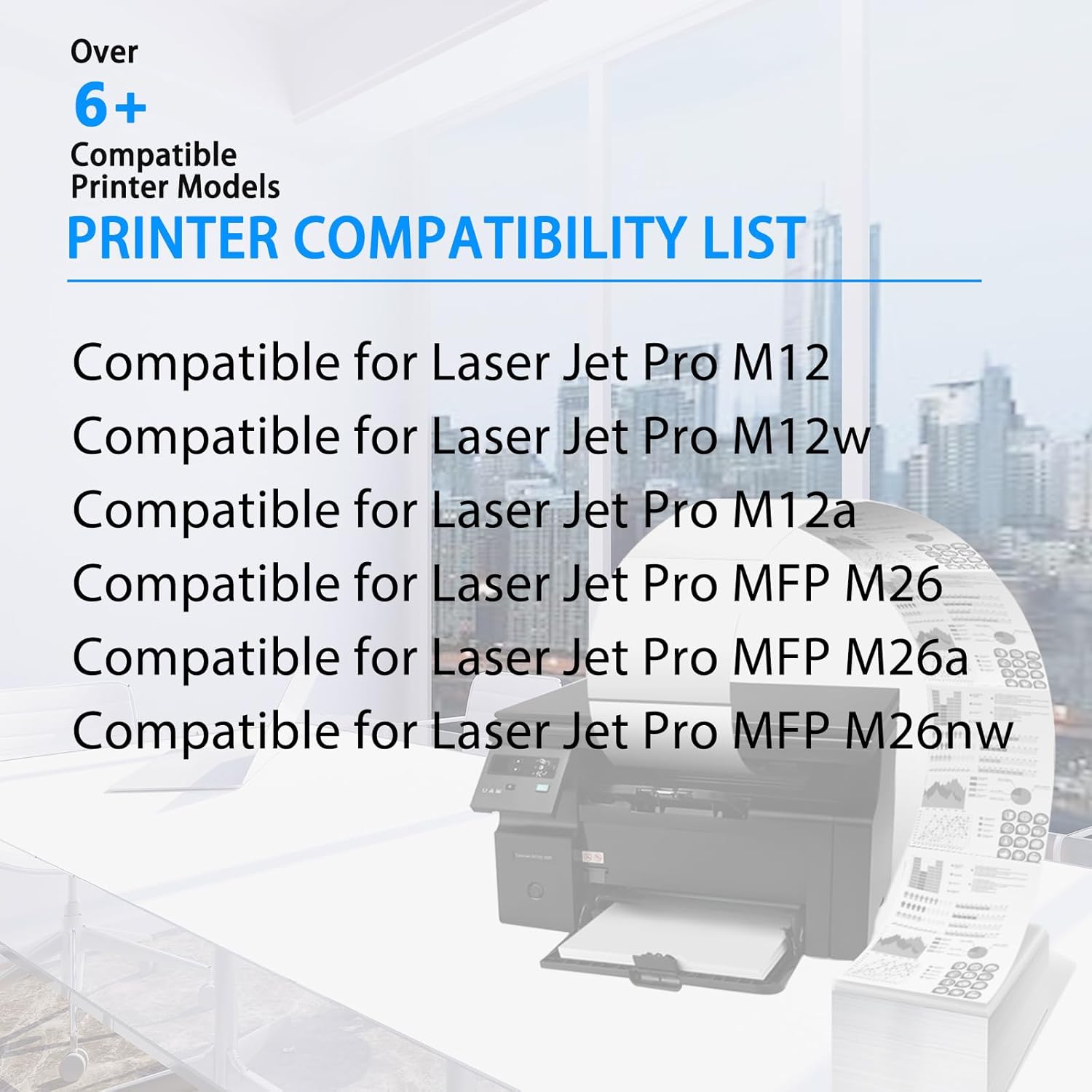 NineLeaf Cartucho de tóner de repuesto compatible para HP 79A CF279A para usar en impresoras Laser Jet Pro MFP M26nw M12w M12a MFP M26a MFP M26w