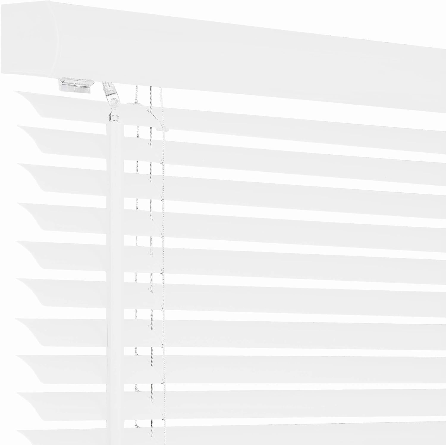 PowerSellerUSA Persianas sin cordones, privacidad y filtro de luz, listones de 1 pulgada de vinilo, tratamiento de ventana anti-UV, se adapta a