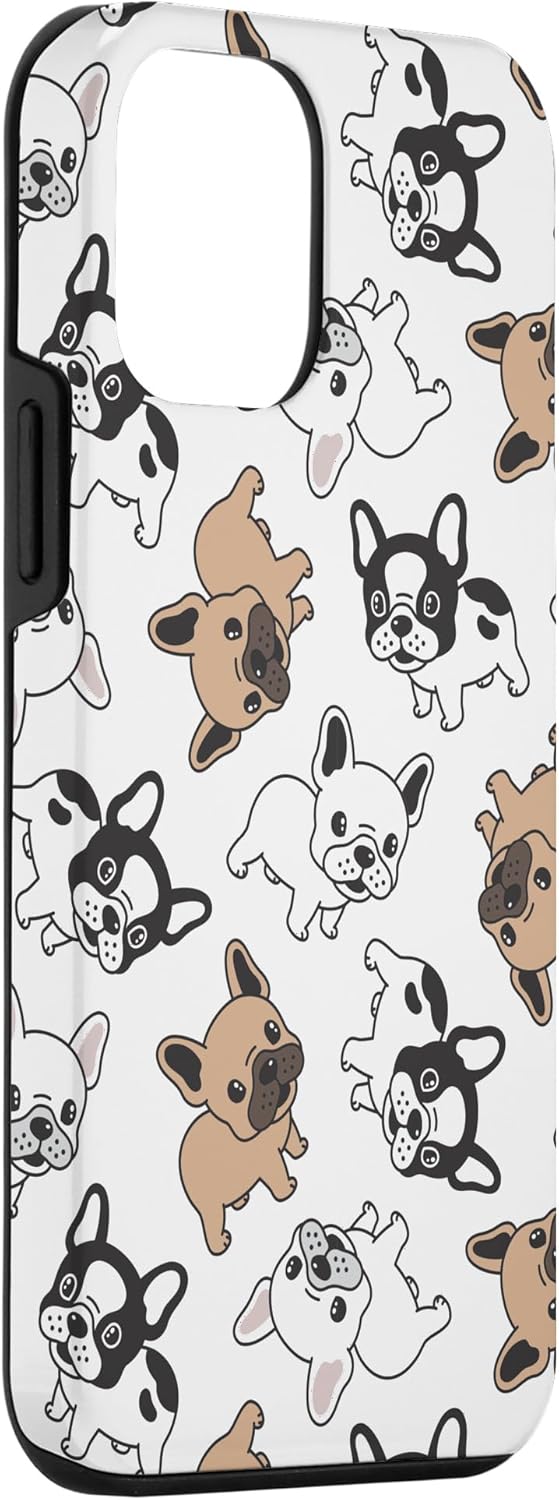 Funda para iPhone 12 mini con diseño de bulldog francés
