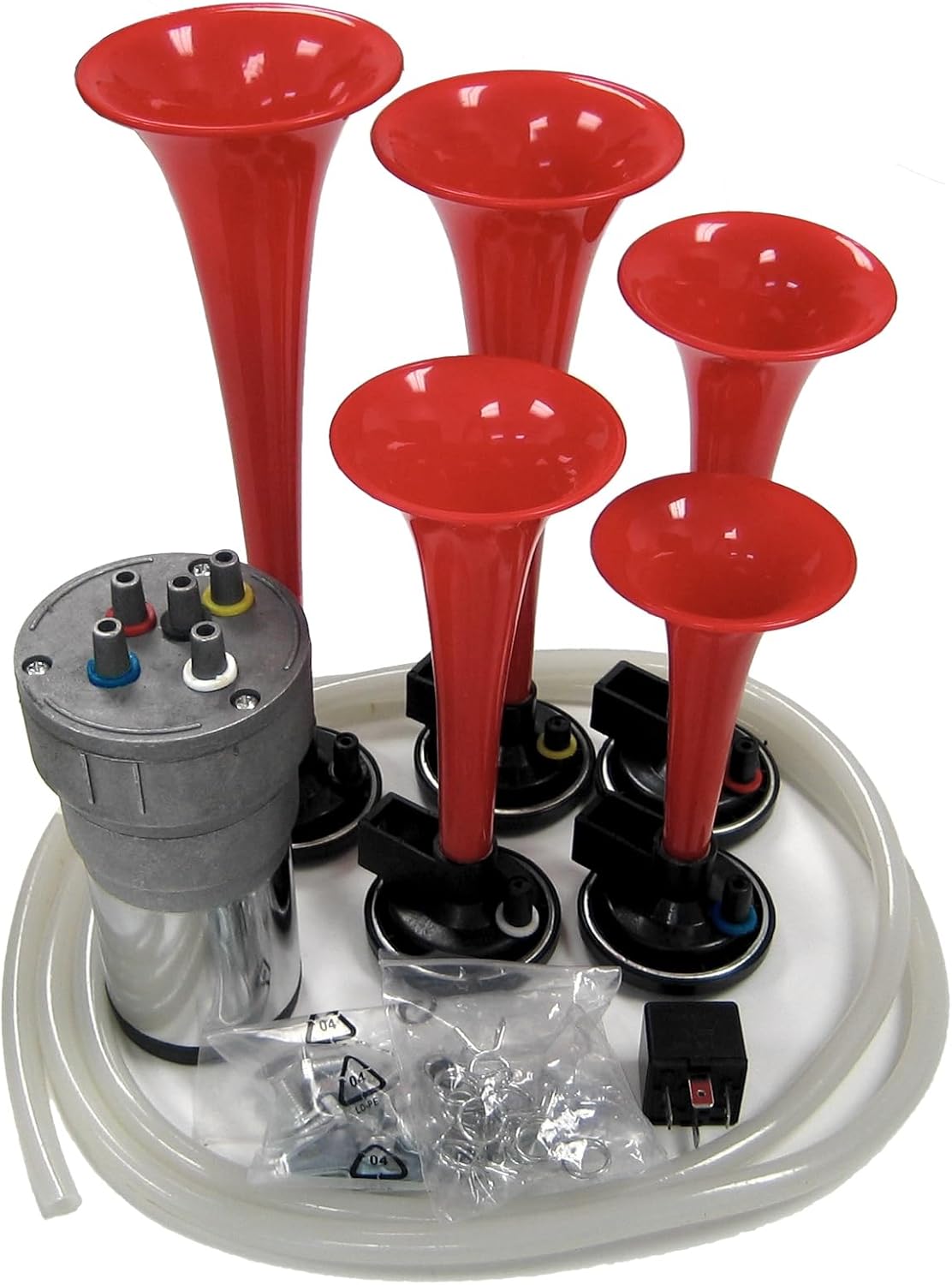 Dixie Air Horn Red – Dixieland Premium Full 12 Note Version – 12 voltios