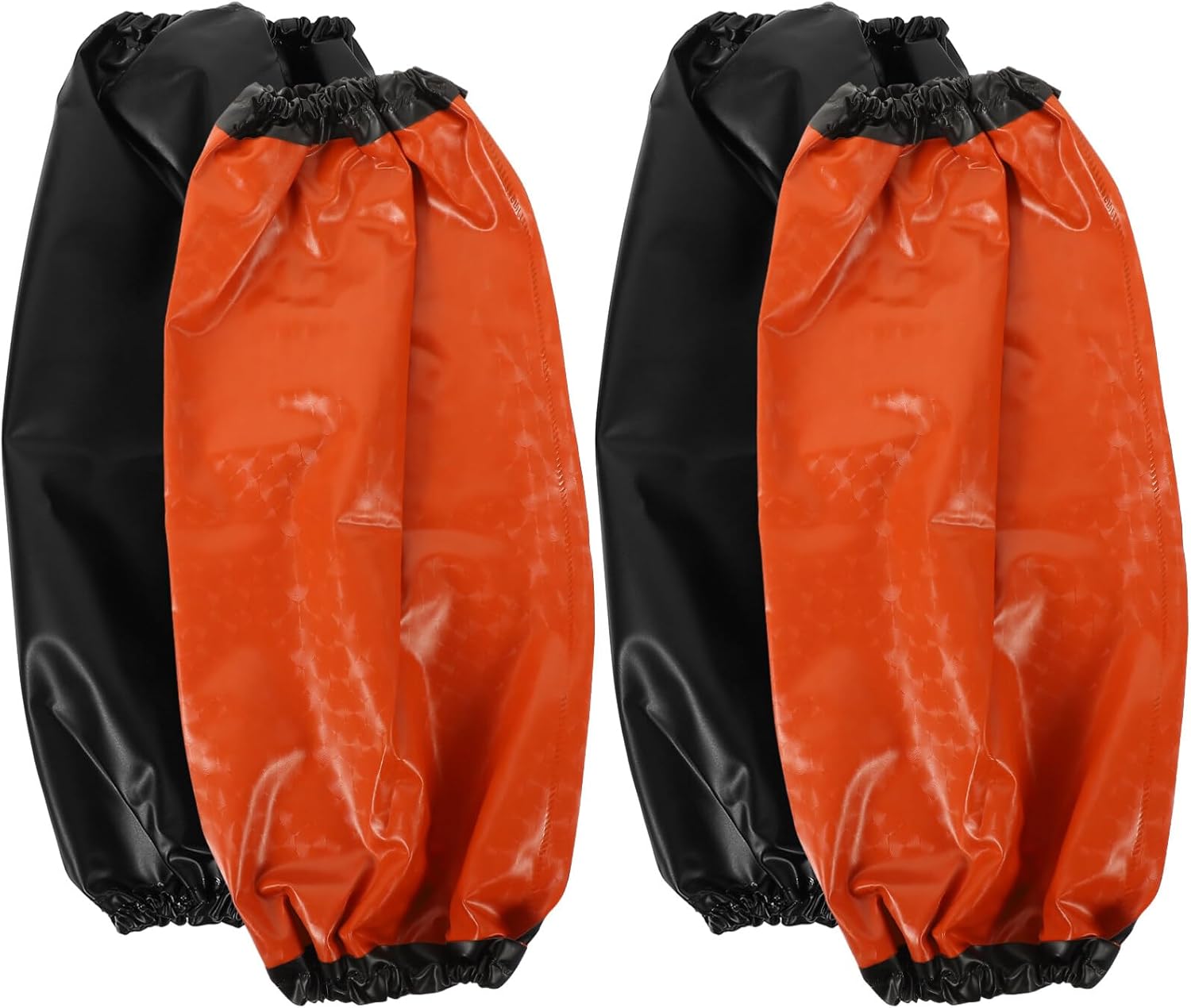 ULTNICE 2 pares de fundas impermeables para brazos a prueba de aceite, fundas de PVC para carnicero, protector para cocinar para lavar platos,