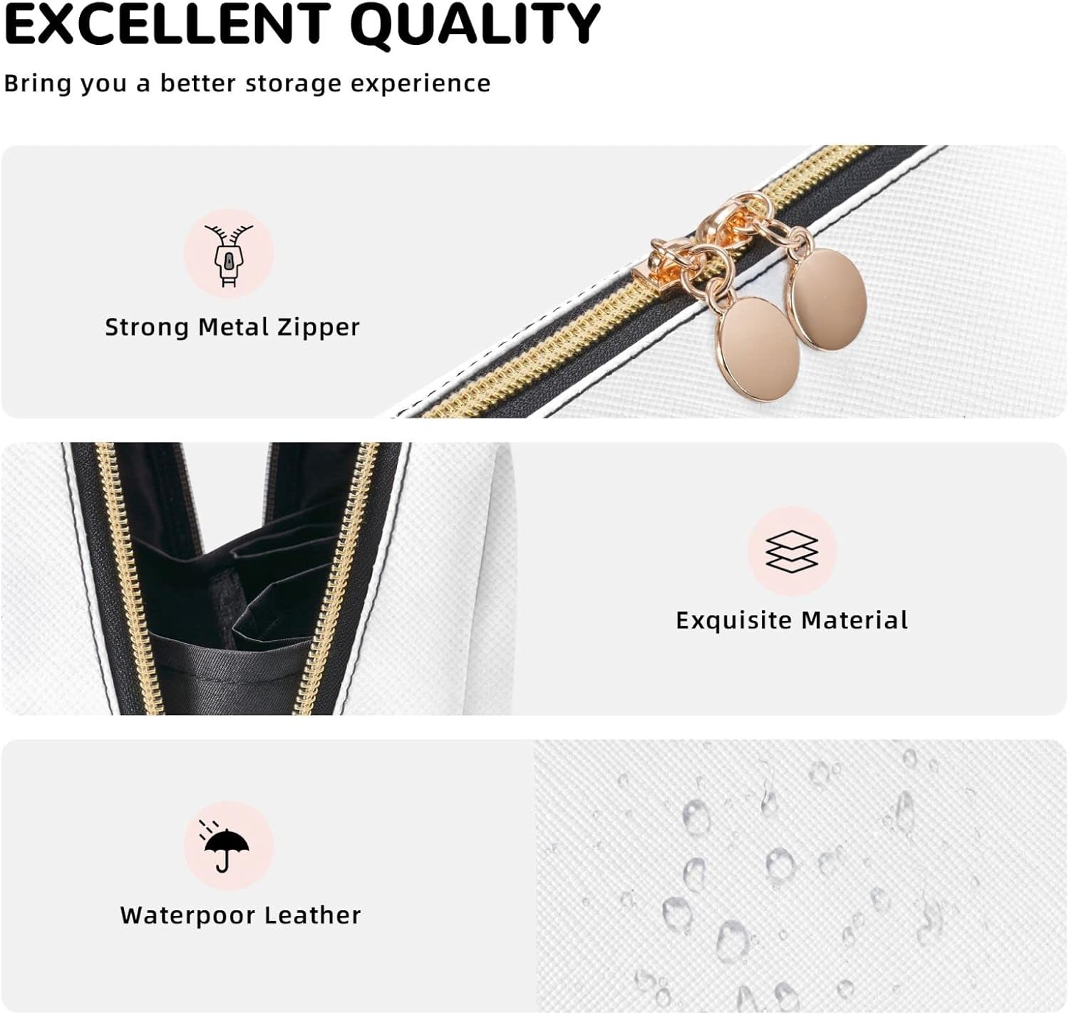 Akautosm Nativo Americano Pequeña Bolsa de Cosméticos PU Cuero Portátil Bolsa de Maquillaje Bolsa Organizador de Viaje para Artículos de Aseo de